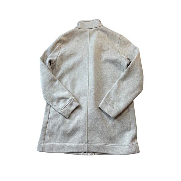 Lands End Long Sleeves, zip up fleece jacket/sweater; Long styling, size Large - Picture 2 of 9